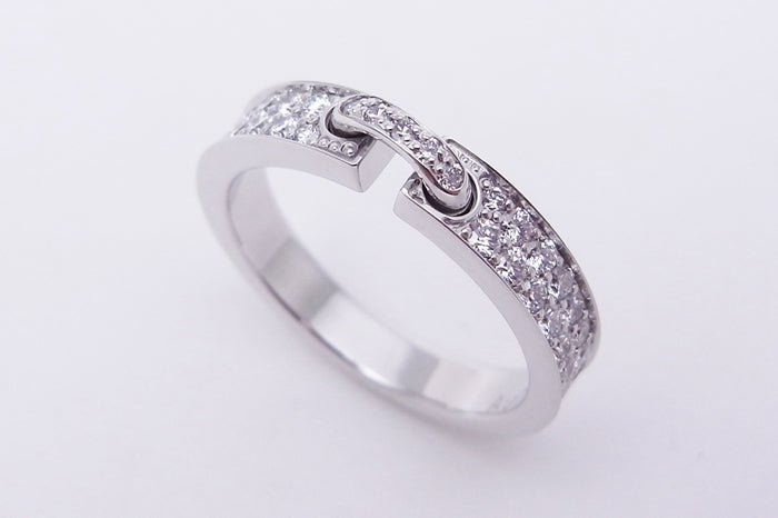 SM-081760 3.4 inclined rod full diamond bar ring