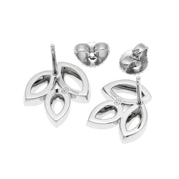 HW-EADPPO1MLC horse eye stud earrings, full of diamonds