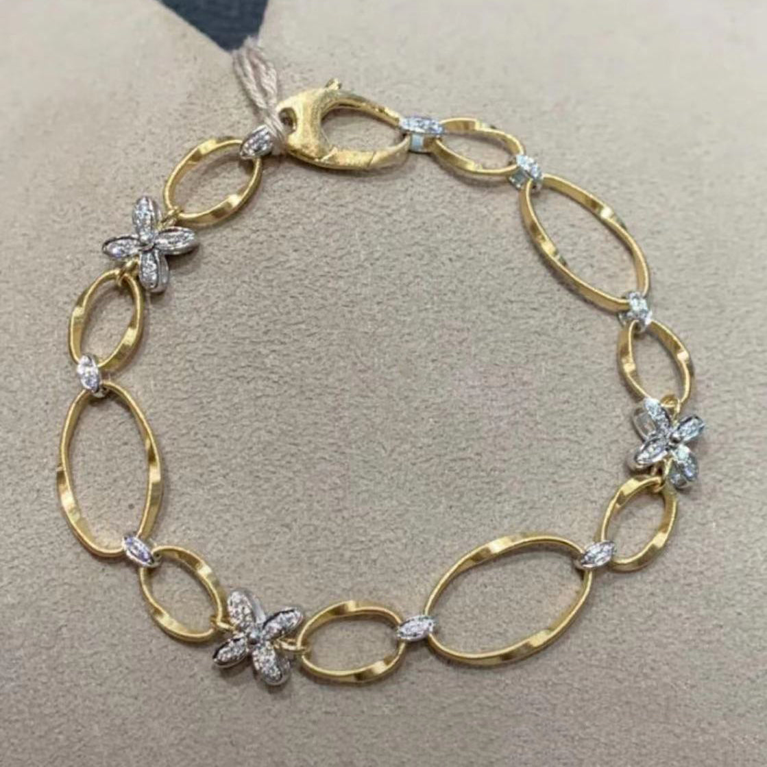 BMLD-69837 color-separated flower bracelet