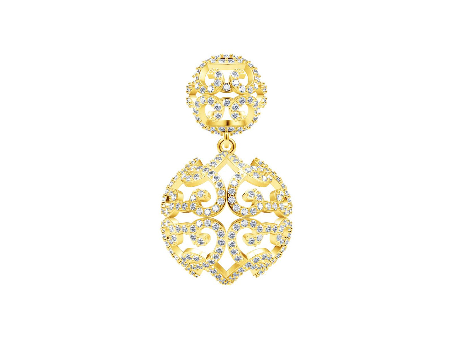 DA-E8887CNMT ball halo pendant