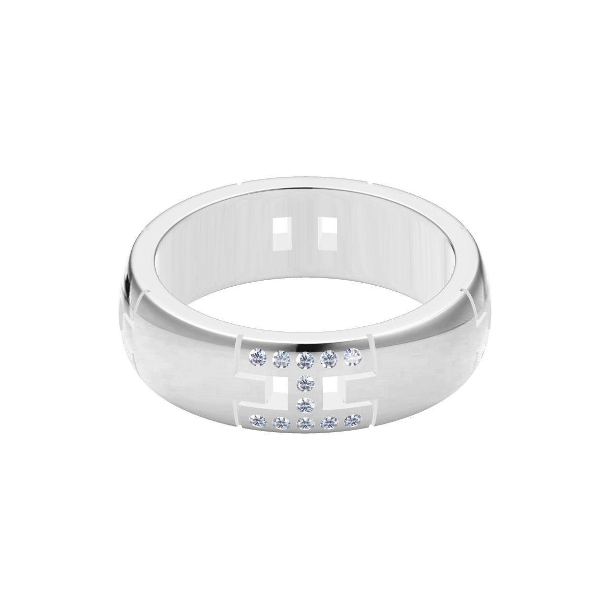 AMS-H191581 6.2MM letter H ring