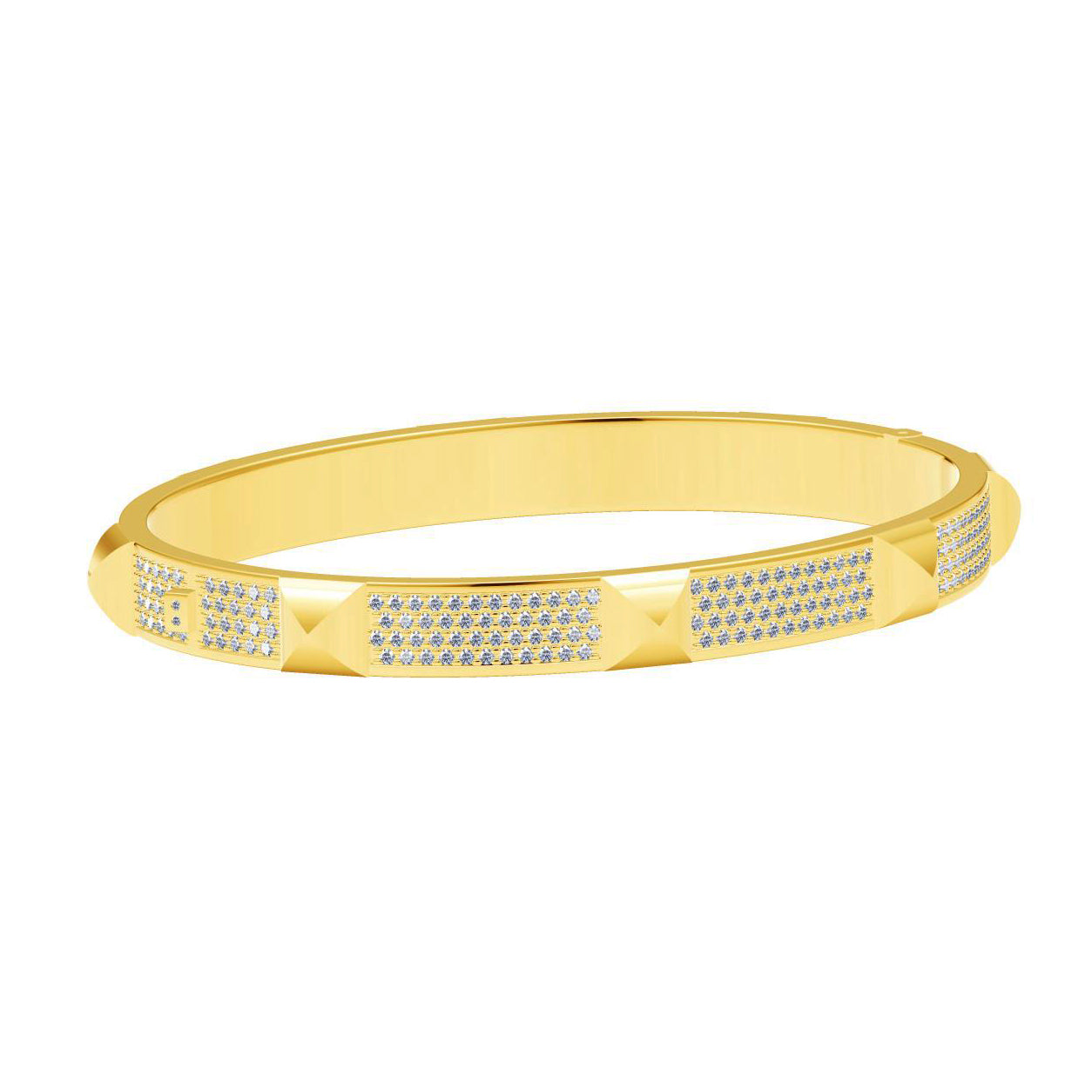 AMS-H14393 6.6MM eight pyramid bracelet