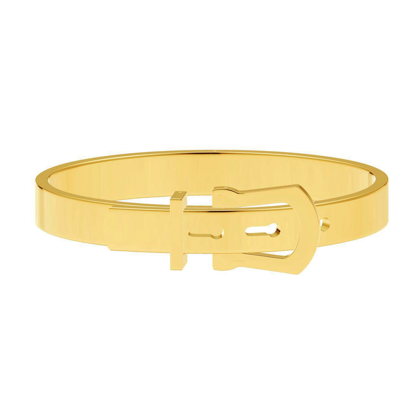 AiHshi-H151881B 8mm light gold belt bracelet 19#