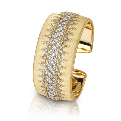 BQLT-BRC81349 30MM蕾丝宽面镂空开口手镯