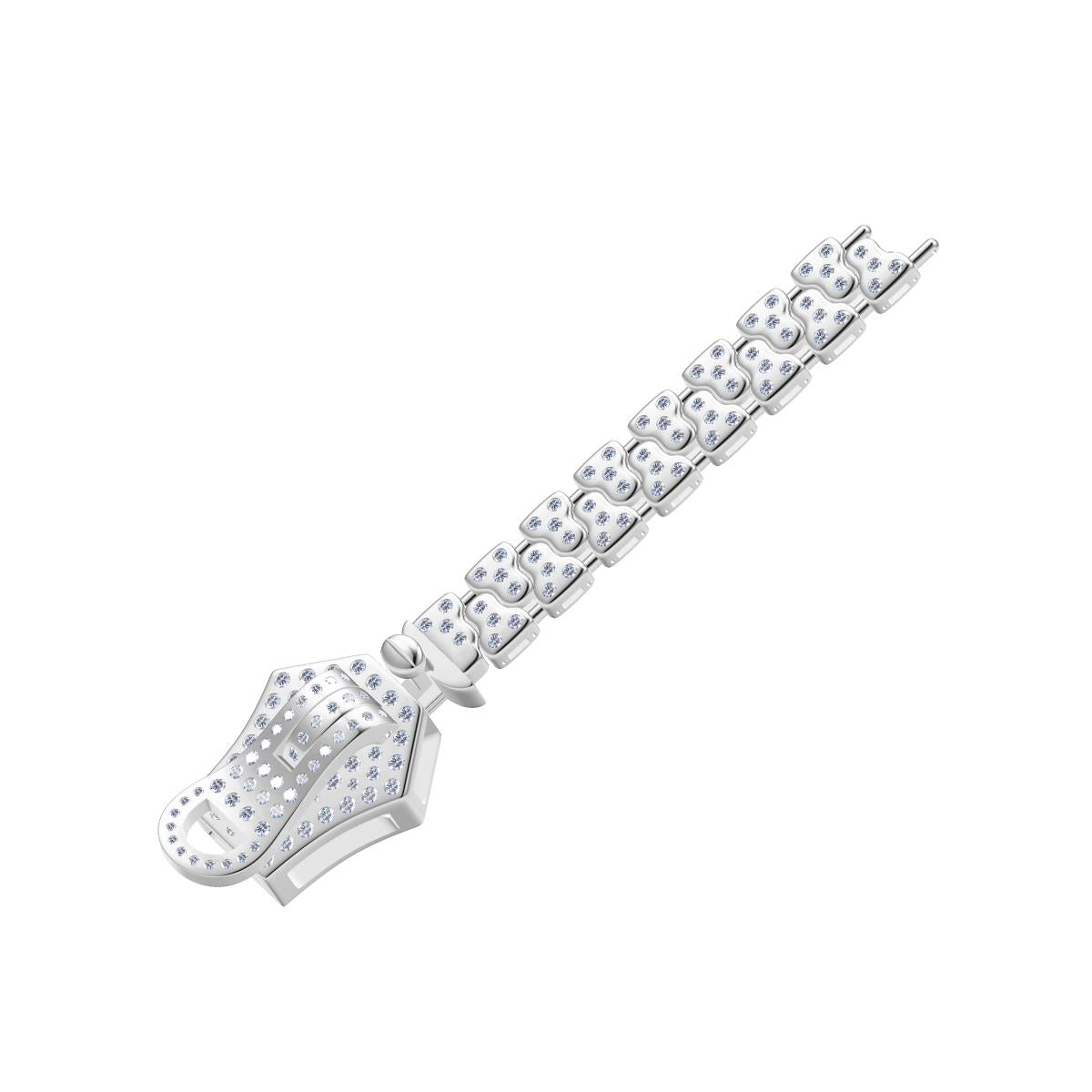 VCA446706 zipper diamond bracelet