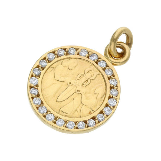 KLX-XL974422镶钻人物圆牌吊坠(客版)