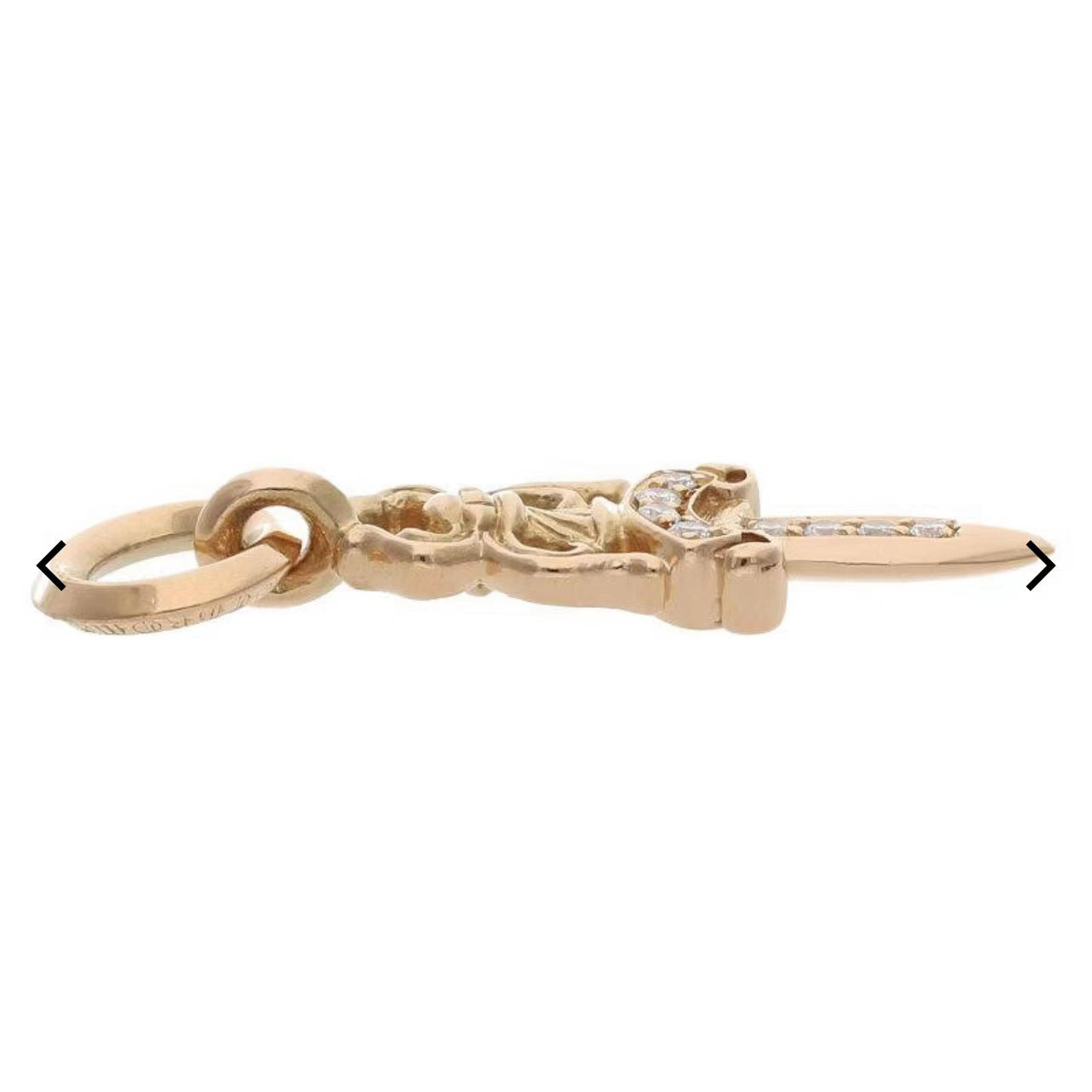 KXL-CH851704 three-dimensional ancient sword pendant with diamonds on one side and characters on the other