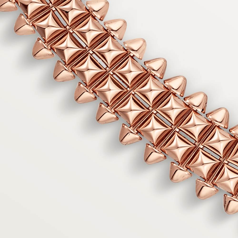 KDY-N7424462 9.2MM double row pyramid cone necklace