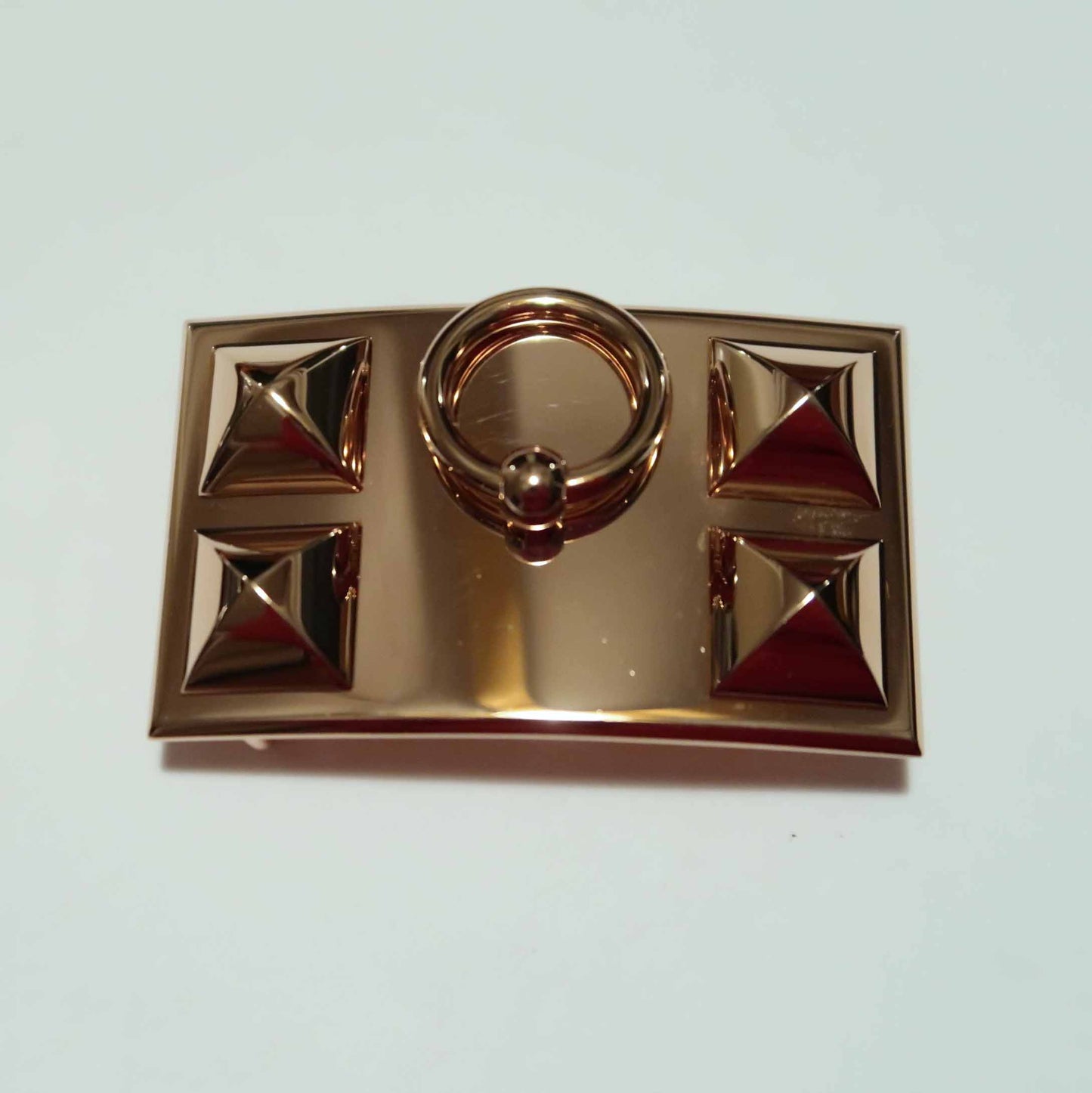 AHS-H153276T light gold door buckle pyramid spire belt buckle
