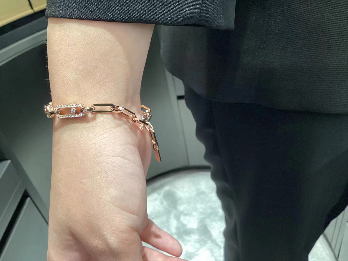 MSK-12187 half diamond activity bracelet