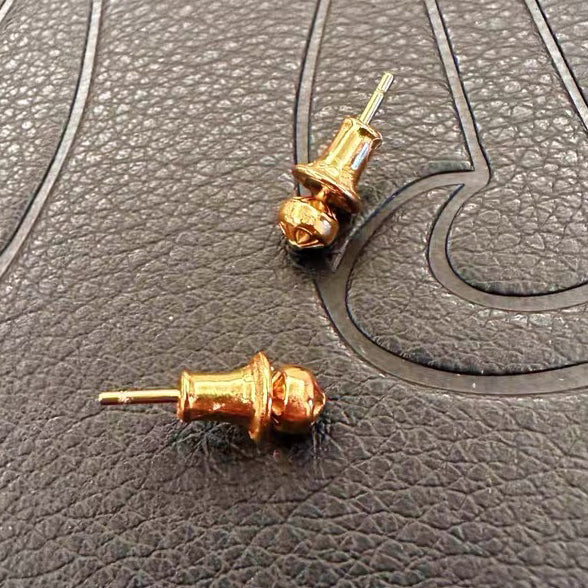 KLX-CH94520 cross flower ball knot retro earrings