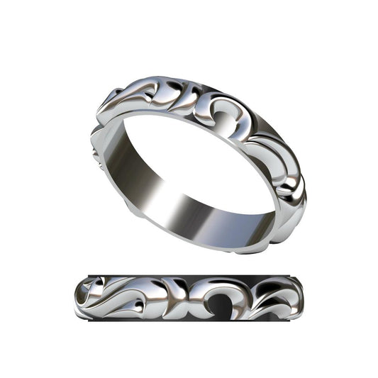 KLX-JZ92775814 light gold rotating pattern ring 24#