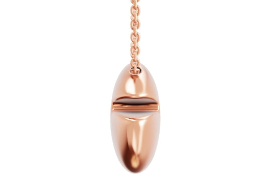 BGL-361199 convex egg cut light gold round wave fan-shaped chain pendant