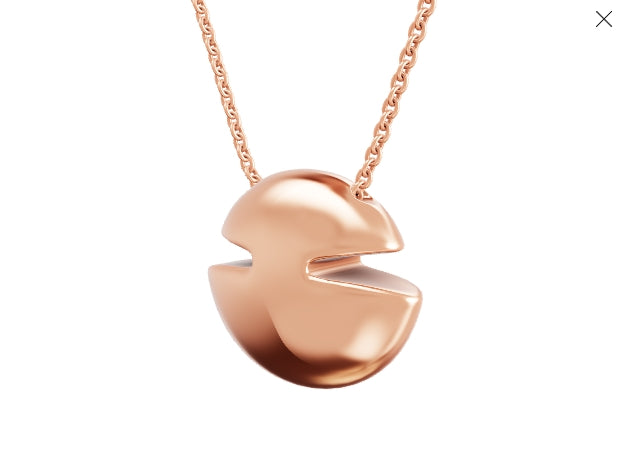 BGL-361199 convex egg cut light gold round wave fan-shaped chain pendant