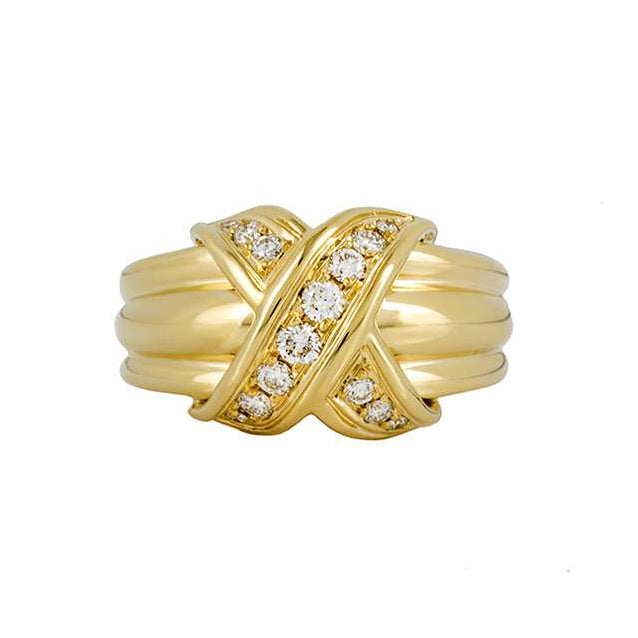 TIF-12174 cross letter xx wide version ring