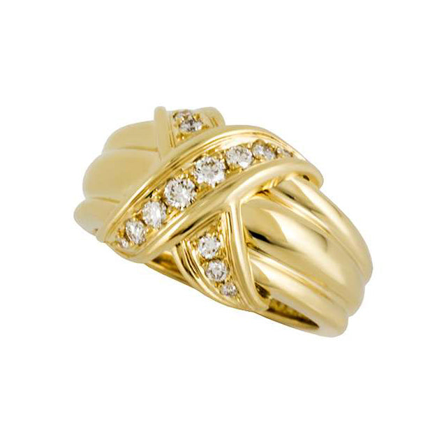 TIF-12174 cross letter xx wide version ring