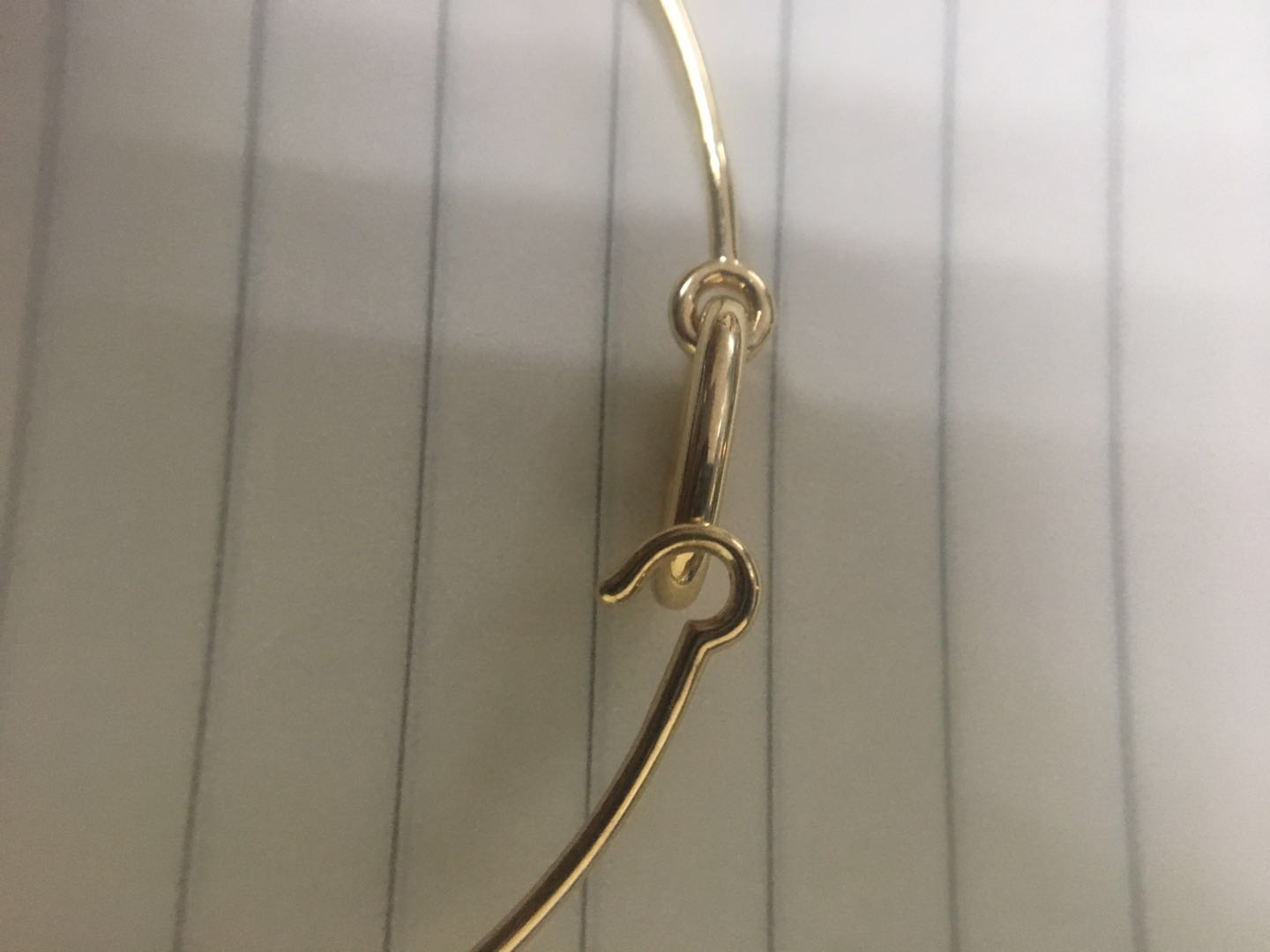 AiHshi-H109060B light gold Japanese character pig nose coil bracelet