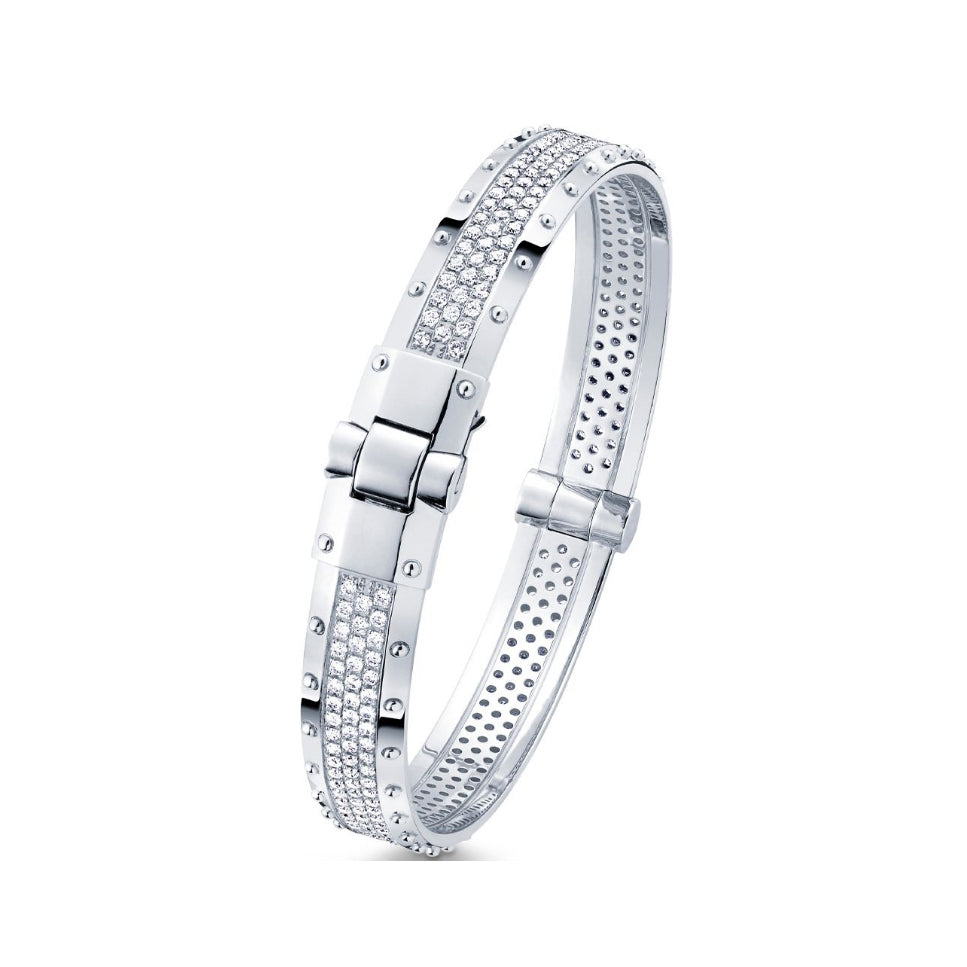 LV-Q95362 7MM small round bead dense stone bracelet