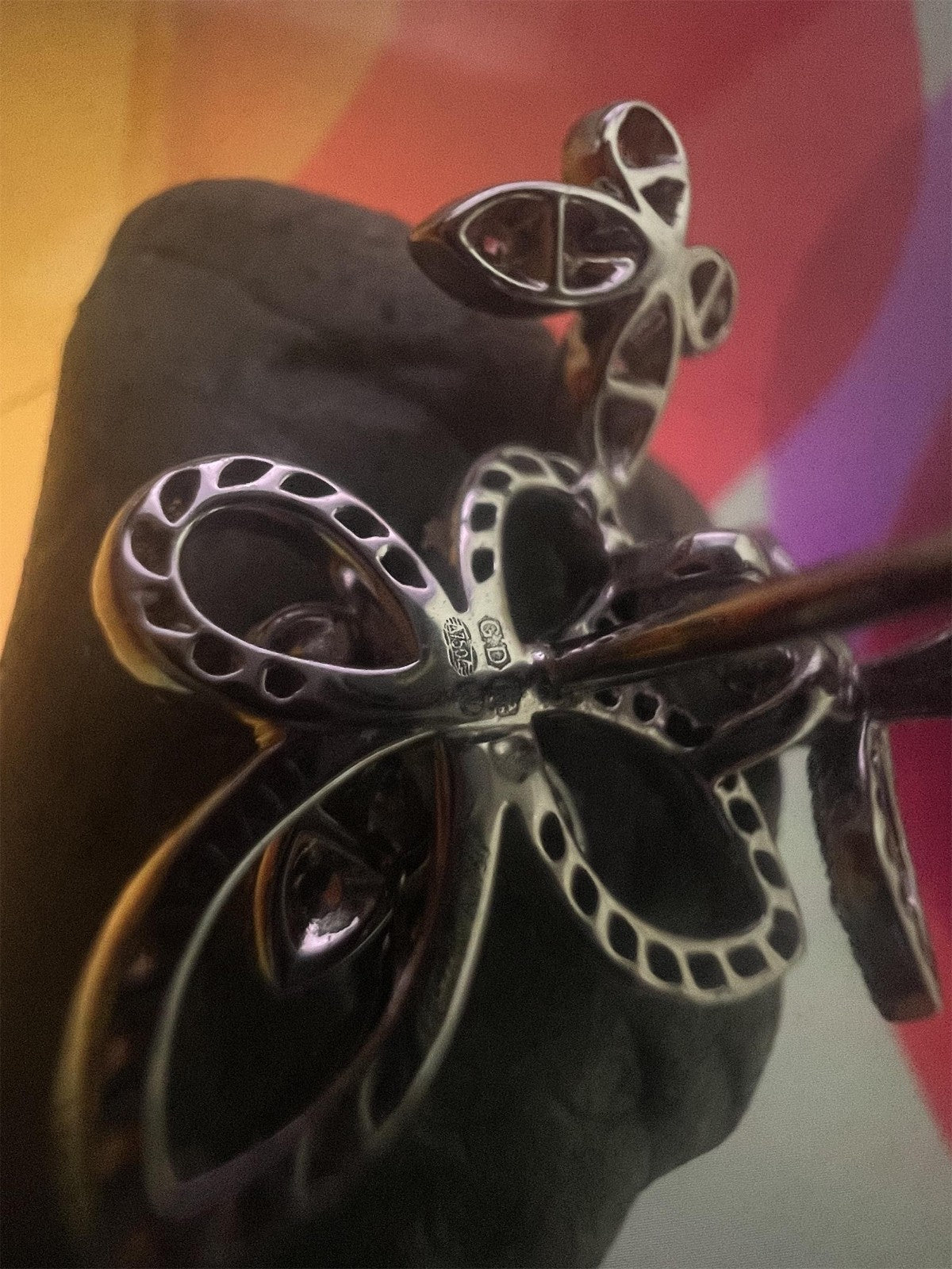 GLF-RGE1610客版双翅膀三只蝴蝶耳环