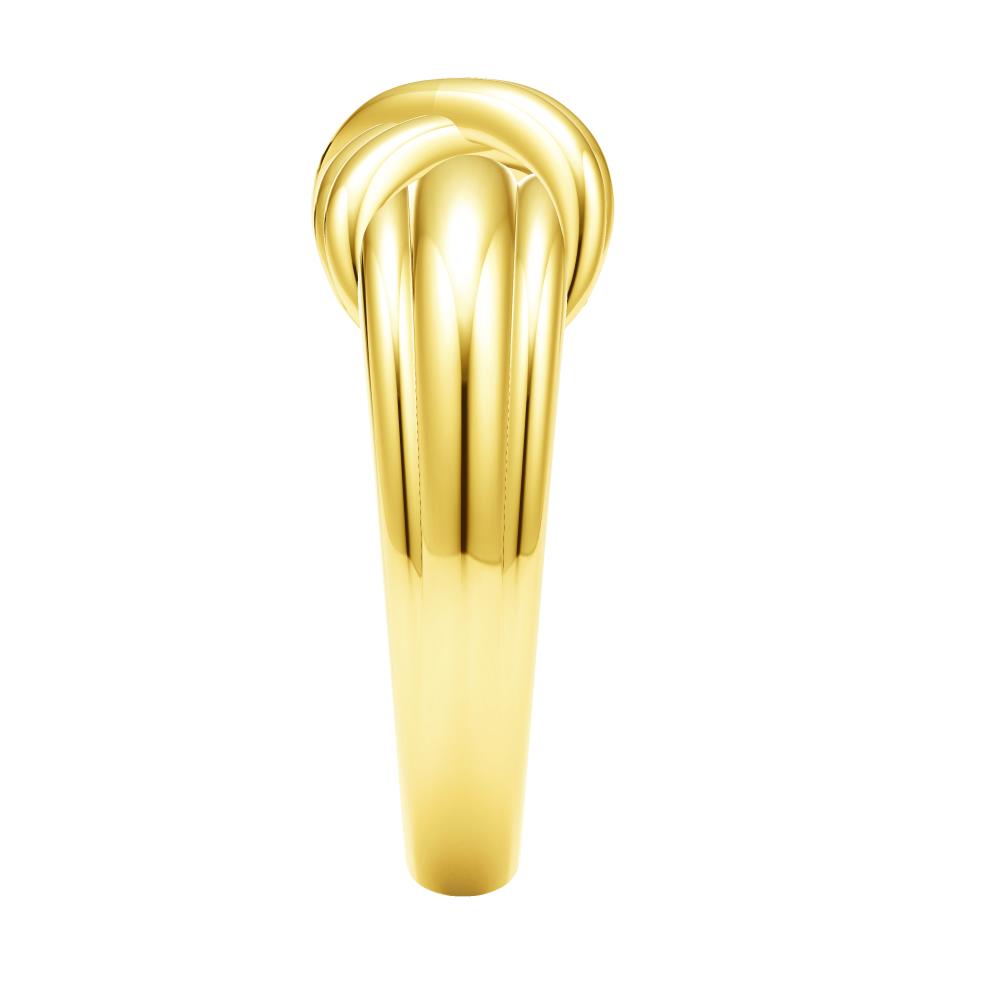 TIF-743522 light gold X-shaped fork head ring