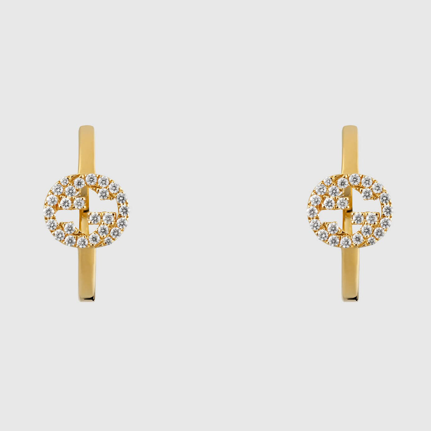 GC-728580 diamond letter GG earrings