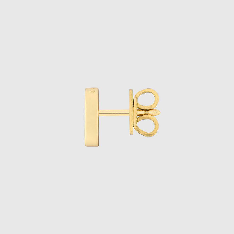 GC-748543 10mm large light gold letter GG double G earrings