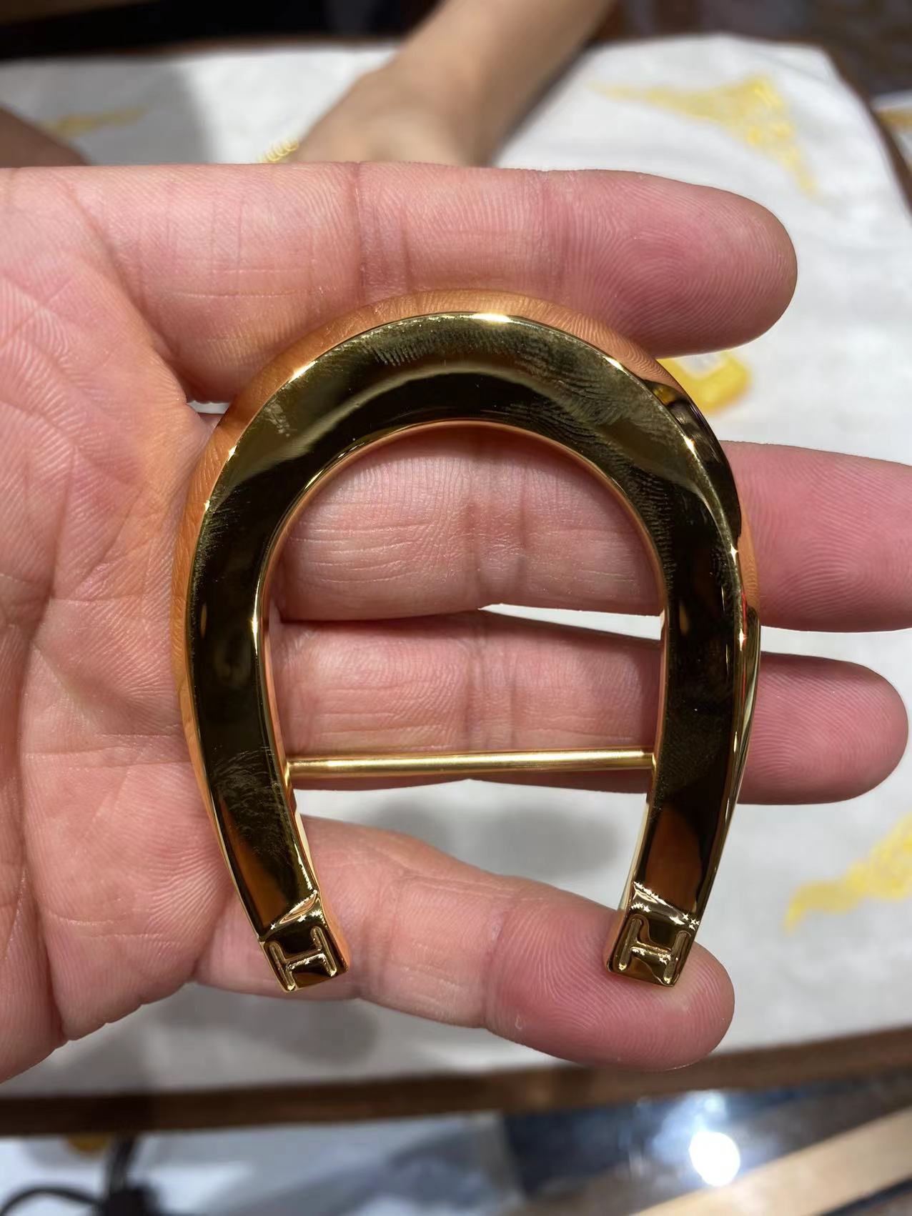 AMS-H010412CP2K horseshoe belt buckle