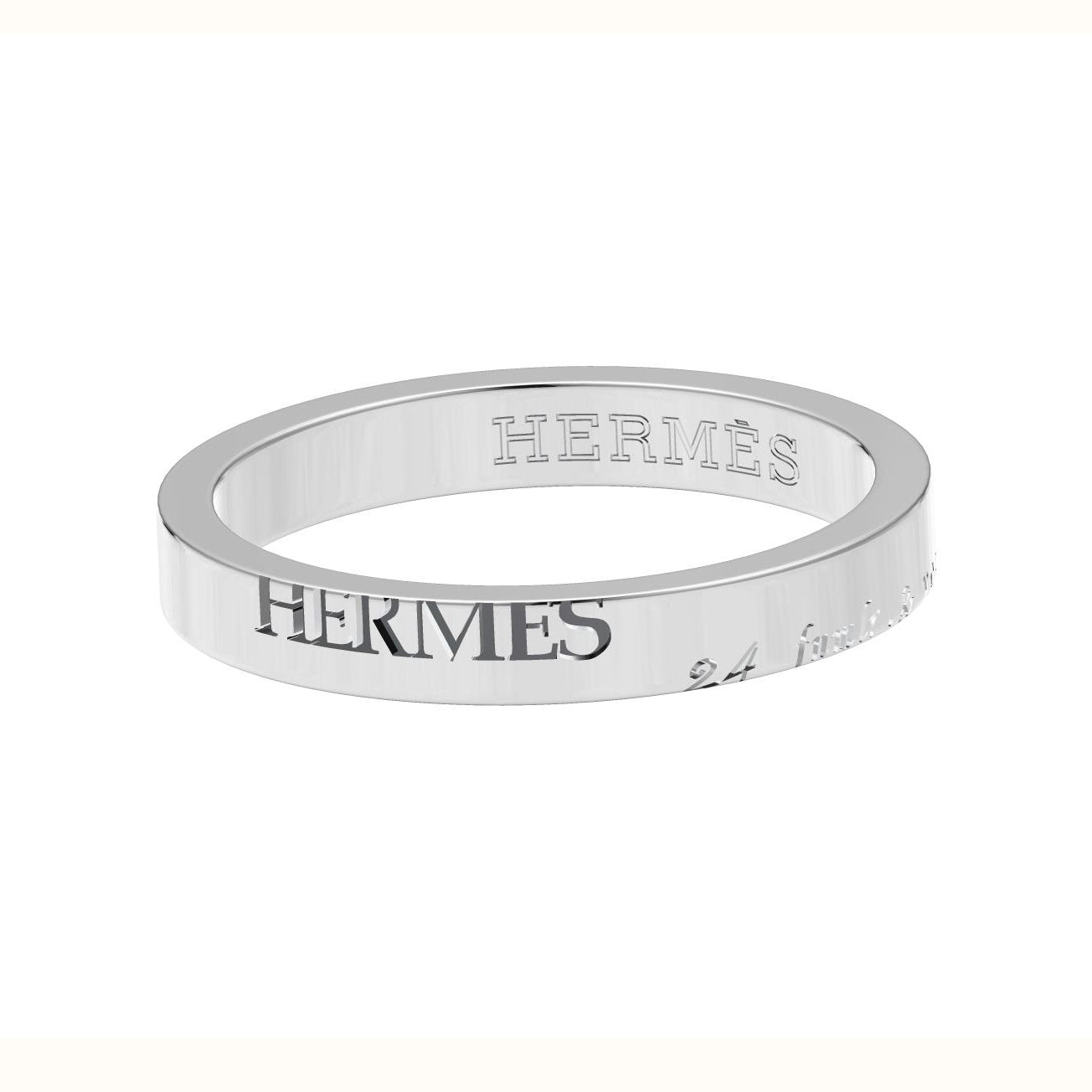 AiHshi-H548668 light gold letter wide arm strip ring 17.5#