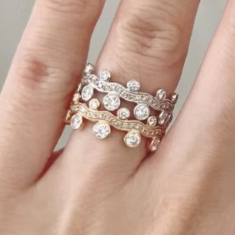 AMS-H606413 bubble wavy strip ring