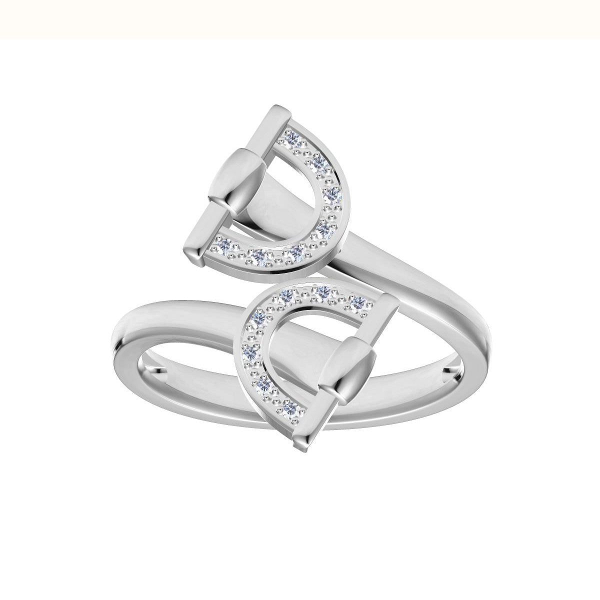 GC-R194565 Horsebit Letter Ring