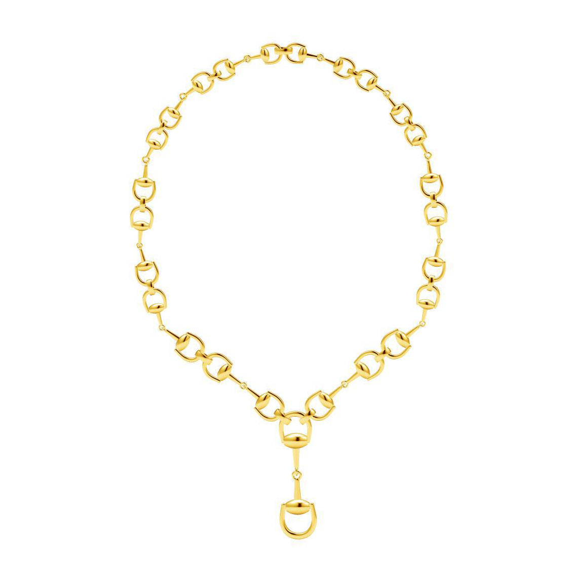 GC-GGC63562 Horsebit Necklace