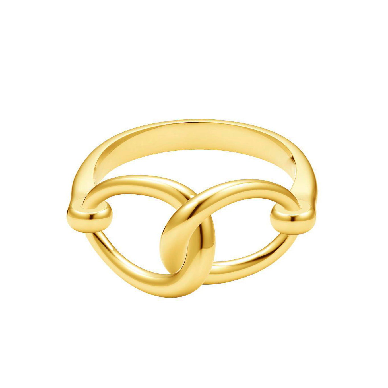 GC-GGC98902 Horsebit Button Ring