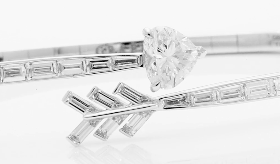 GLF-RGB370 arrow-shaped heart-shaped T-square half diamond activity 15.5# bracelet