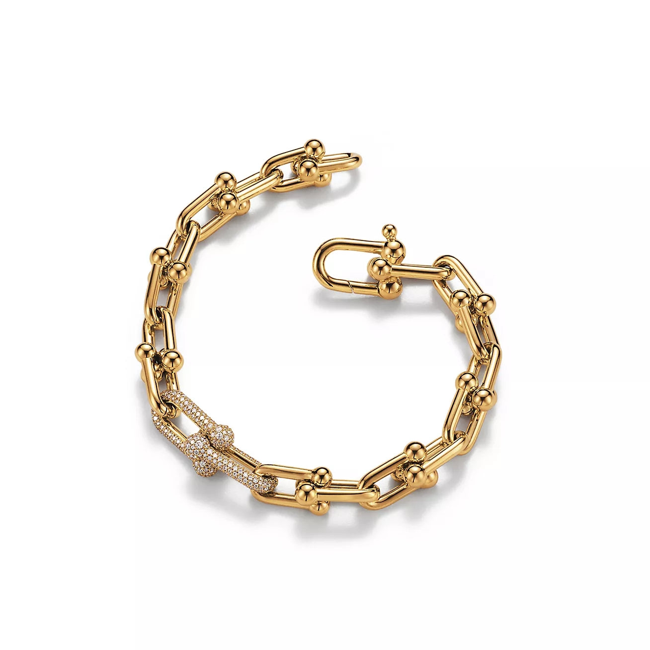 TIF-70881853 medium U-shaped ball chain link bracelet