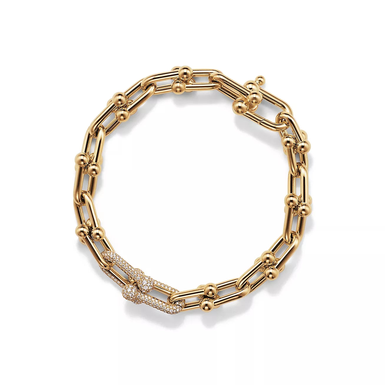 TIF-70881853 medium U-shaped ball chain link bracelet