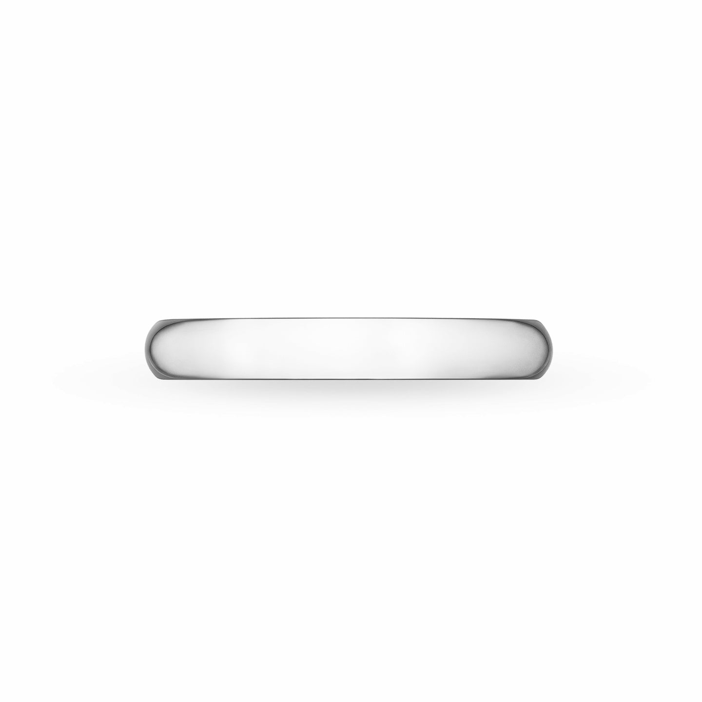 HW-WBNSPPL3BP wide 3MM wave polished gold bar ring