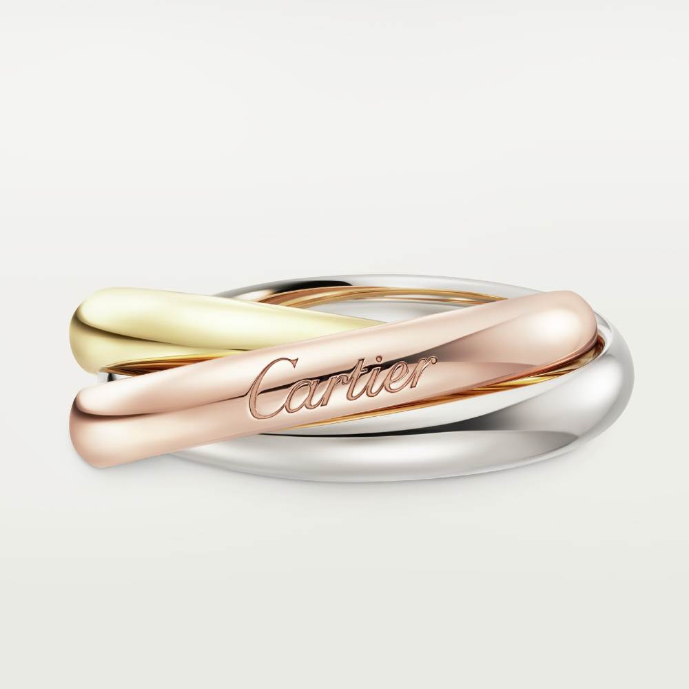 KDY-B4234200 medium light gold three-ring three-color ring