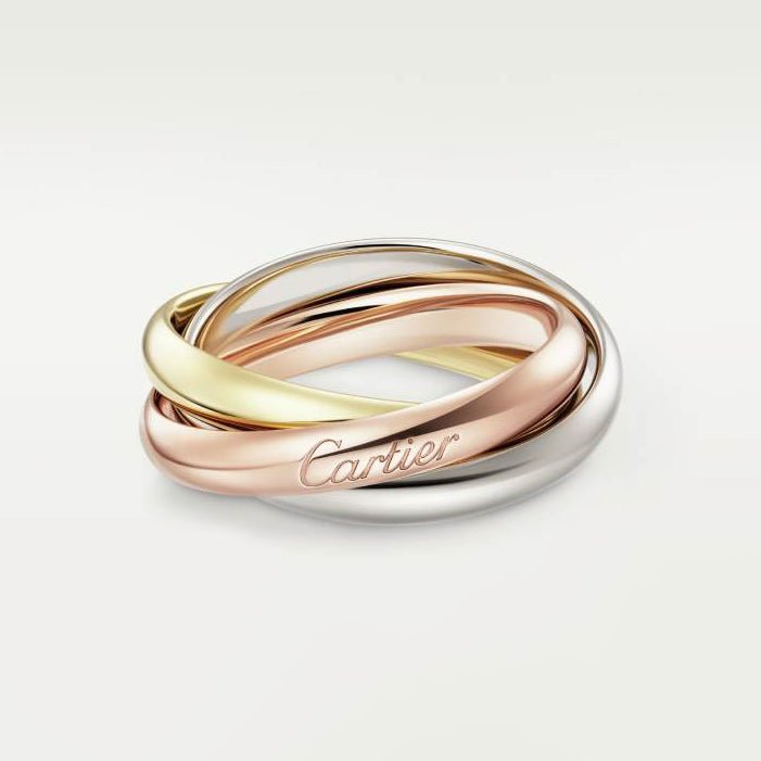 KDY-B4234200 medium light gold three-ring three-color ring