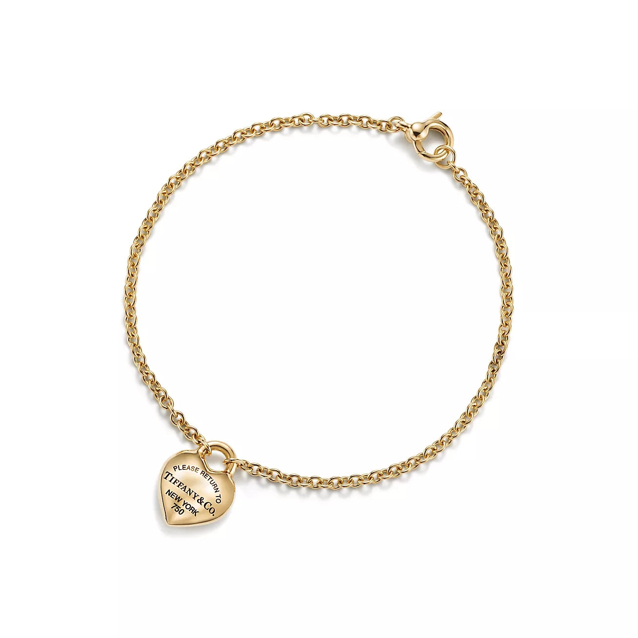 TIF-73340772 10mm wide light gold mini love wave surface bracelet