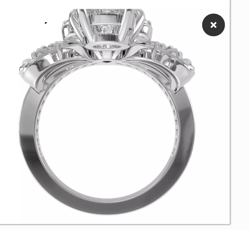 SM-J3TR00 five-claw water drop V pointed curved ring
