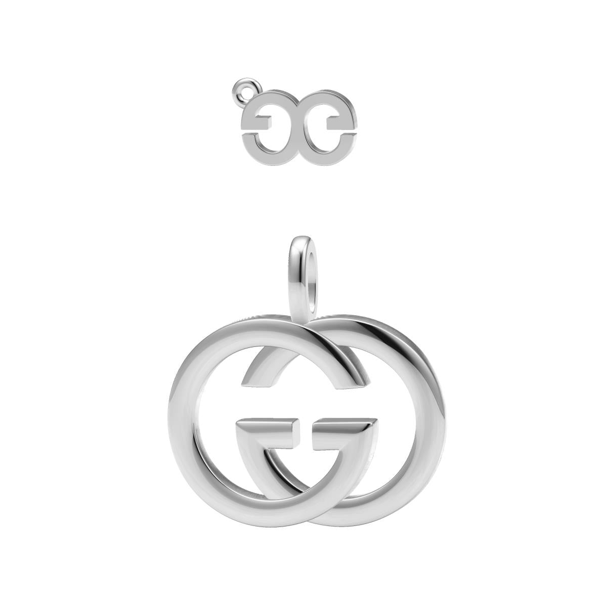 GC-6288422 Double G letter light gold pendant