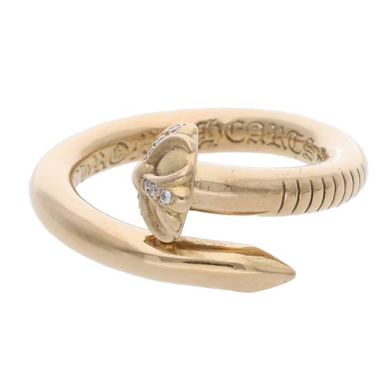 KLX-230511 Diamond Cross Ball Nail Head Ring