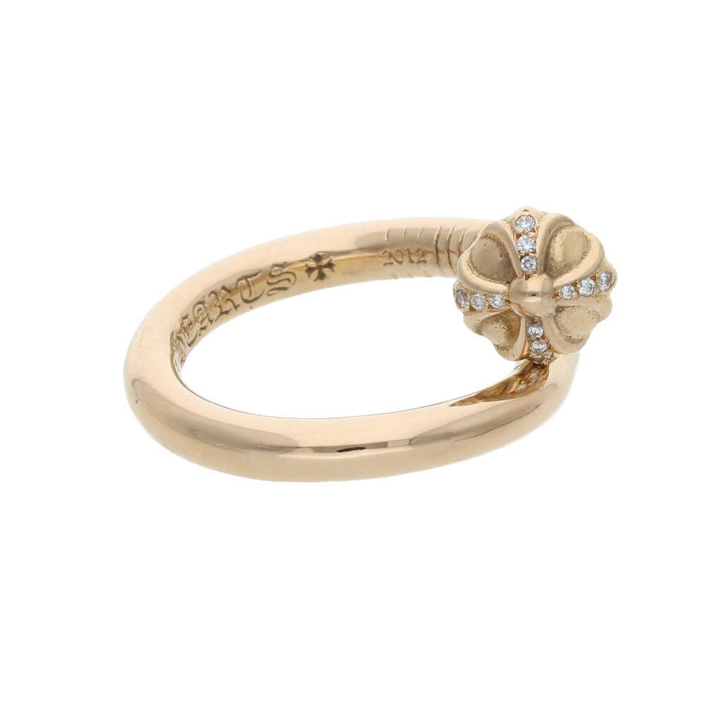 KLX-230511 Diamond Cross Ball Nail Head Ring