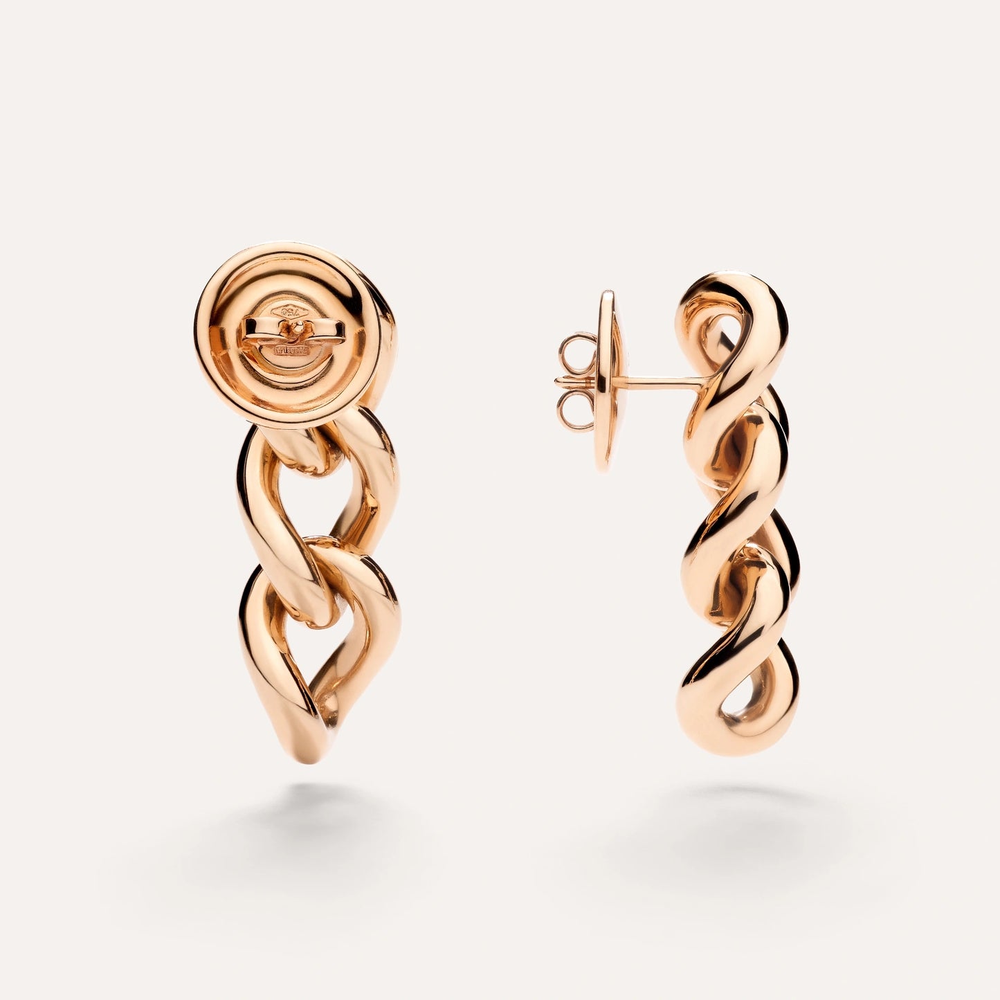 BMLD-POC1010 denim chain small long earrings