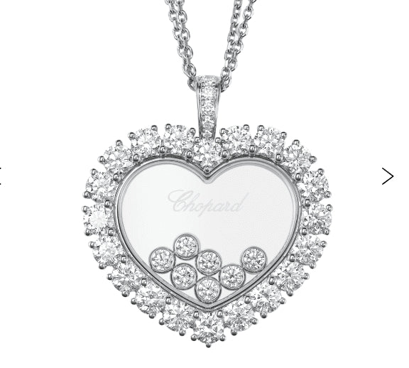 XB-79A049-1001 claw-set heart-shaped surrounding stone pendant