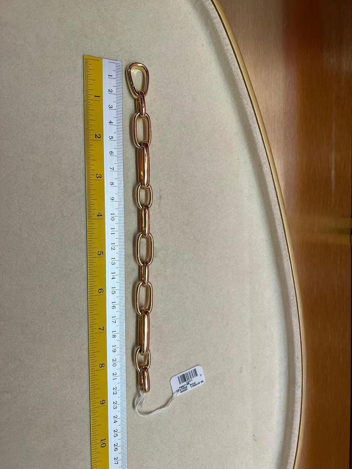BMLD-PBB7128 egg-shaped chain light gold bracelet