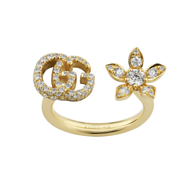 GC-582019 Double G Flower Open Ring