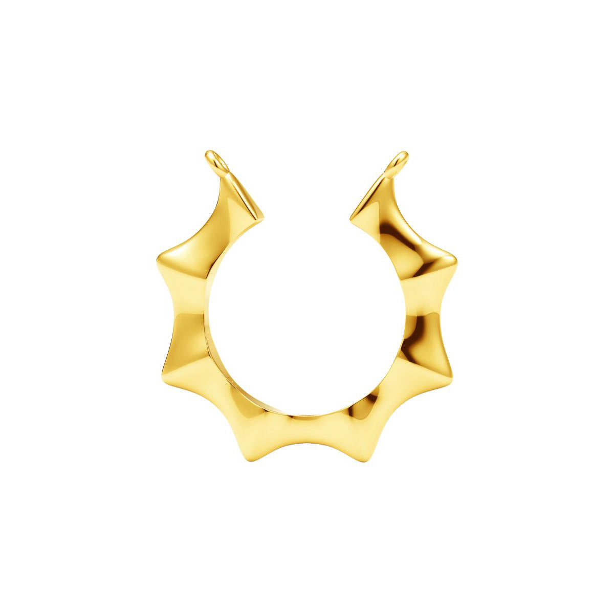 GC-KP0002A Sun Octagonal Bamboo Tie Chain Pendant