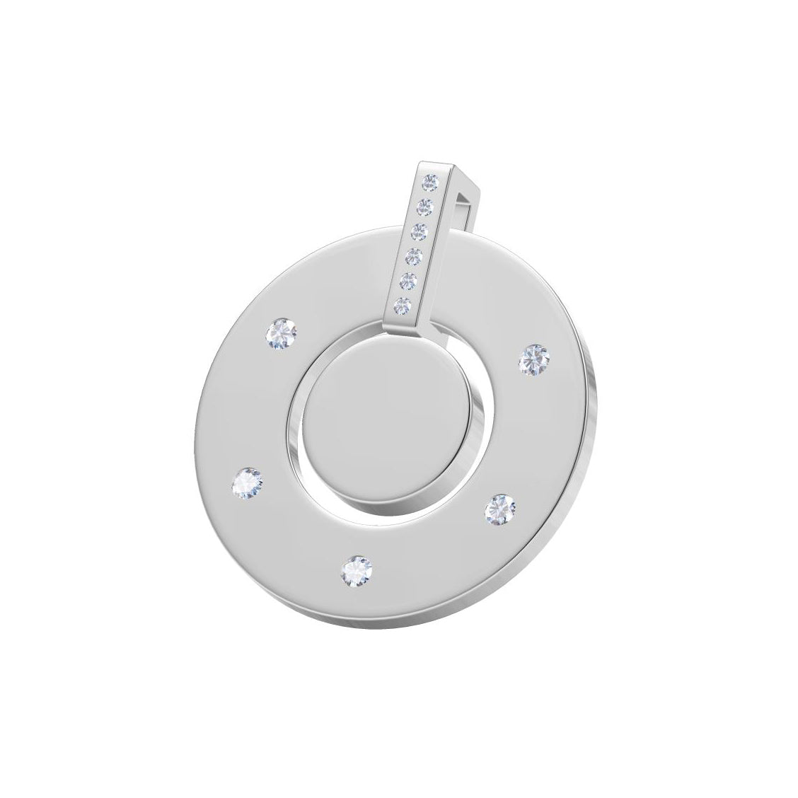 GC-517968 round ring movable pendant