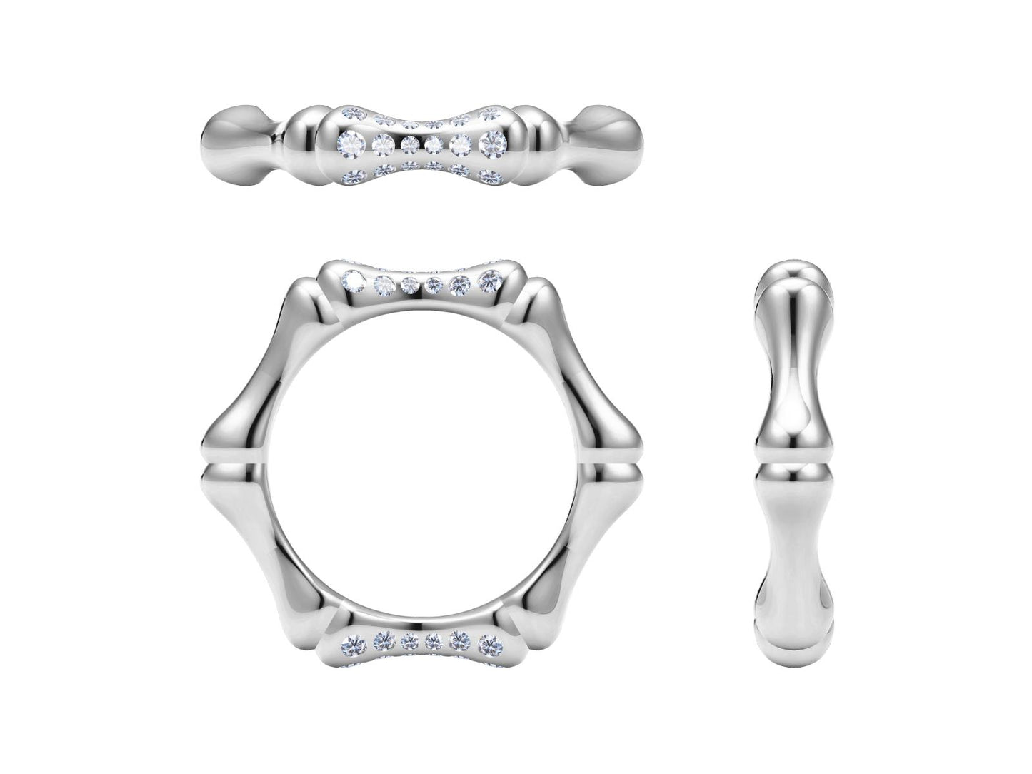 GC-175827 Bamboo Ring Pendant